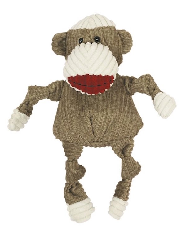 Huggle Hounds - Sock Monkey Knottie Brown