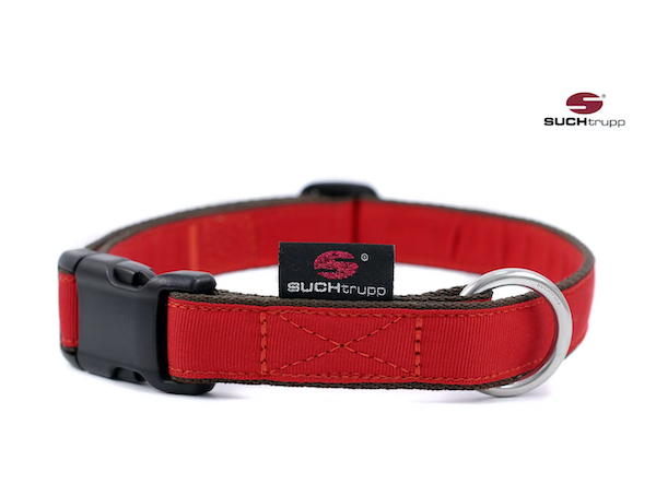 SUCHtrupp - Hundehalsband PURE RED