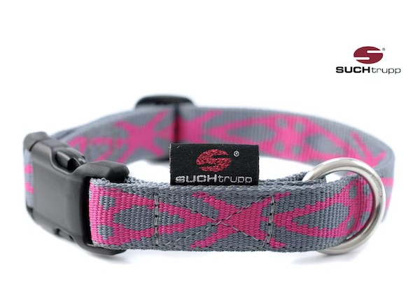 SUCHtrupp - Hundehalsband LOCO-pink